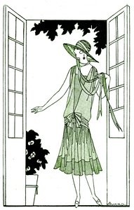 Moda: sukienka w maju 1925 r. autorstwa Unbekannter Künstler