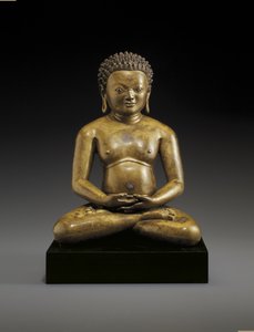 Figura siedzącego jogina, prawdopodobnie Padampa Sangye, XI-XII w. autorstwa Unbekannt