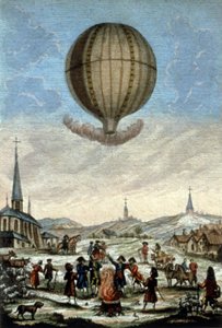 Pierwszy lot balonu Montgolfier w Annonay autorstwa Unbekannter Künstler