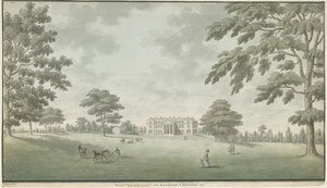 Fisherwick Hall: malowanie akwarelą, 1786 autorstwa Unbekannt