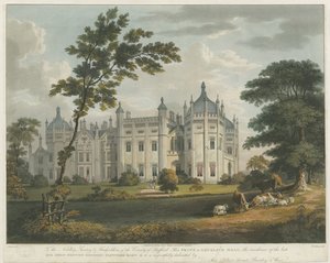 Forton - Aqualate Hall: przyciemniane grawerowanie akwatinty, bd [c 1814] autorstwa Unbekannt