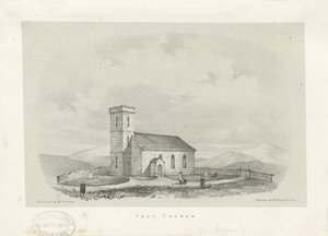 Kościół Foxt - litografia, bd [ok. 1840] autorstwa Unbekannt