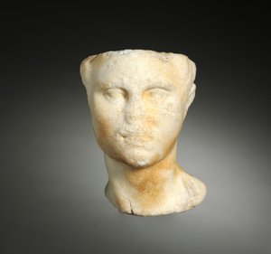 Fragment: głowa mężczyzny autorstwa Unbekannt
