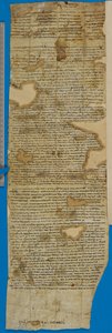 Fragment listu polecającego do Rubena ben Izaaka, verso autorstwa Unbekannter Künstler