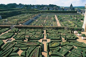 Francja, Centrum, Dolina Loary, ogrody zamku Villandry, ogrody autorstwa Benjamin Baud