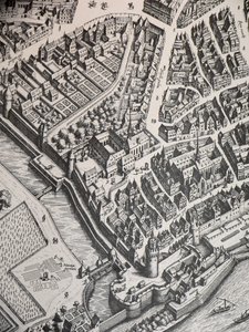 Klasztor karmelitów we Frankfurcie 1628 autorstwa Unbekannter Künstler