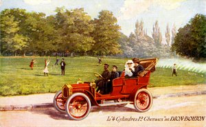 Francuska reklama samochodu De Dion-Bouton, ok. 1904 r. autorstwa Unbekannter Künstler