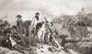 Garibaldi we Włoszech podczas oblężenia Rzymu w 1849 r. autorstwa Unbekannter Künstler