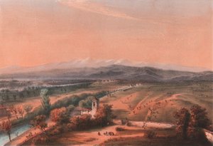 Ogólny widok pola bitwy pod Magenta, Lombardia autorstwa William M. Timlin