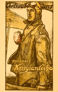 Plakat niemieckich obligacji wojennych z I wojny światowej autorstwa Unbekannter Künstler