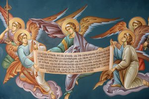 Grecki prawosławny detal ikona Thessalonique Grecja autorstwa Unbekannt
