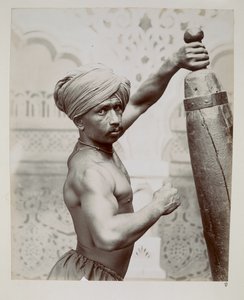 Gimnastyczka z Bombay Theatre of Varieties na wystawie w Indiach i Cejlonie w Londynie autorstwa Unbekannter Künstler