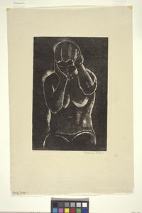 Half Nude (drzeworyt) autorstwa Unbekannter Künstler