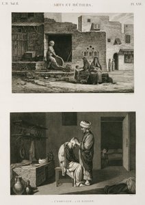 Sprzęt i wyroby żelazne Szlifierz i fryzjer, Egipt, ok. 1798 r. autorstwa Unbekannt