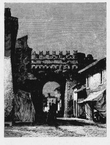Historia starożytnego Rzymu. Porta Settimiana to brama w Murze Aureliana w Rzymie. autorstwa Unbekannt
