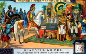 Historia żelaza: król Porus i Aleksander Wielki autorstwa Unbekannter Künstler