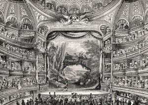 Historia teatru: Teatr Variétés Amusantes w Paryżu (obecnie Théâtre-Francais) autorstwa Unbekannter Künstler