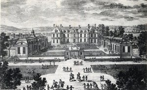 Ile de France, Seine et Marne (77), Pomponne: widok zewnętrzny Chateau de Pomponne - pocztówka z 1929 autorstwa Unbekannt