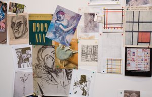 Wnętrze domu i pracowni R.B. Kitaja, Los Angeles, USA, 2007 (foto) autorstwa Unbekannt