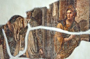 Mozaika Ceremonii Isiaka, z Vakto, Turcja autorstwa Unbekannt