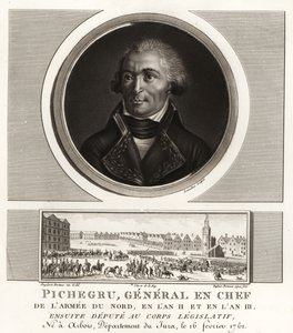 Jean Charles Pichegru, generał-rewolucjonista i szef Armii Północy, później dołączył do rojalistów, zmarł w więzieniu autorstwa Unbekannt