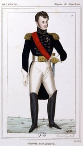 Jerome Bonaparte, ok. 1810 r. (rycina) autorstwa Unbekannter Künstler