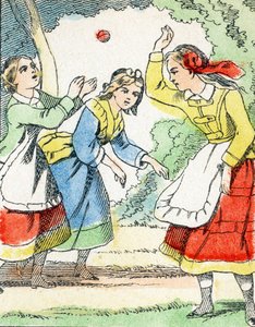 Gra: La pelota - Child Entertainment Alphabet c.1890 (litografia) autorstwa Unbekannt