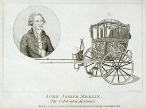John Joseph Merlin, belgijski wynalazca i mechanik, ok. 1770 autorstwa Unbekannt