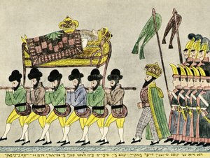 Os irmãos de José carregam Jacó do Egito - Biblepolish autorstwa Unbekannter Künstler