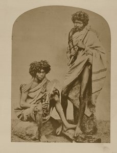 Kurumbary z Neelgerries, nie. 431 z „Oblicza Indii”, wyd. 1872 (zdjęcie w sepii) autorstwa Unbekannt