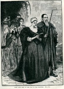 Lady Jane Grey w drodze na egzekucję autorstwa Unbekannter Künstler