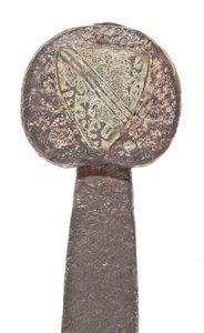 Późnośredniowieczny pałasz, z wcześniejszym ostrzem wikingów i herbem rodziny De Bohun, hrabiów Hereford i Essex, XI-XIV w. autorstwa Unbekannt