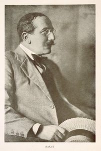 Leon Bakst (1866-1924), rosyjski malarz, fotografia portretowa (zdjęcie czarno-białe) autorstwa Unbekannt