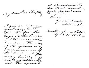 List Alberta, księcia małżonka, do Anthony