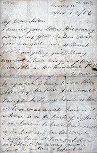 List żołnierza na Krymie do siostry, 22 lutego 1856 r. autorstwa Unbekannt