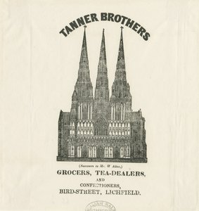 Katedra w Lichfield - Front Zachodni: druk i [?XIX wiek] autorstwa Unbekannt