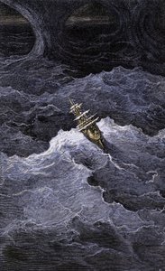 Literatura: Łódź na środku morza. Ilustracja do powieści Samuela Taylora Coleridge