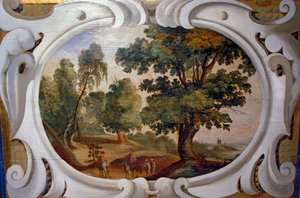 Loire Atlantique N* 043 - Chateau de Haute Goulaine - Malowane drewno autorstwa Unbekannt