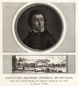 Louis-Alexandre Berthier, książę Wagram, generał naczelny armii włoskiej autorstwa Unbekannt