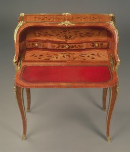 Komoda Ludwika XV, z intarsjami kwiatowymi i okuciami ormolu, Bernard II van Risenburgh (fl.1730-65/6), ok.1750 autorstwa Unbekannt