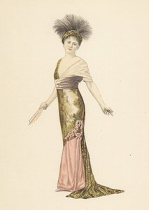 Madame Pierat w sukience Redfern w Les Marionettes autorstwa Unbekannter Künstler