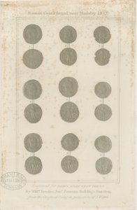 Madeley - Monety rzymskie: grawerowanie, bd [c 1817] autorstwa Unbekannt