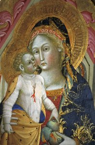 Madonna z Dzieciątkiem, Francesco di Gentile, XIV w., Muzeum Piersanti, Matelica, Marche, Włochy autorstwa Unbekannt