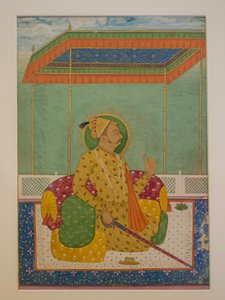Maharaja Ajit Singh, Malarstwo, Mehrangarh Fort, Jodhpur, Radżastan, Indie, Azja (zdjęcie) autorstwa Unbekannter Künstler
