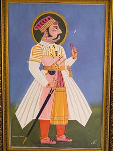 Maharaja Kumbha, obraz, Mehrangarh Fort, Jodhpur, Rajasthan, Indie, Azja (zdjęcie) autorstwa Unbekannter Künstler