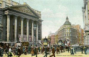 Mansion House i Cheapside, Londyn autorstwa Unbekannter Künstler