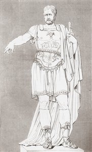 Marcus Furius Camillus (ok. 446 – 365 pne), rzymski żołnierz i mąż stanu, z Historycznej Galerii Portretów i Malarstwa, wydanej w 1808 r. autorstwa Unbekannt