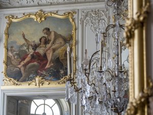 Mars i Wenus. Obraz Carle Van Loo (1705-1765). Sypialnia księcia, Hotel de Soubise, Paryż autorstwa Unbekannt