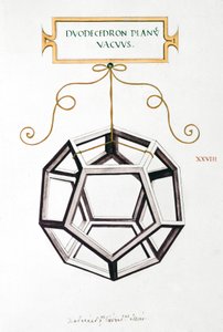 Rysunki matematyczne Dwunastościan Leonarda da Vinci autorstwa Unbekannt