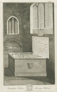 Mavesyn Ridware - Grób Thomasa Carwardena: grawerowanie, nd [koniec XVIII w.] autorstwa Unbekannt